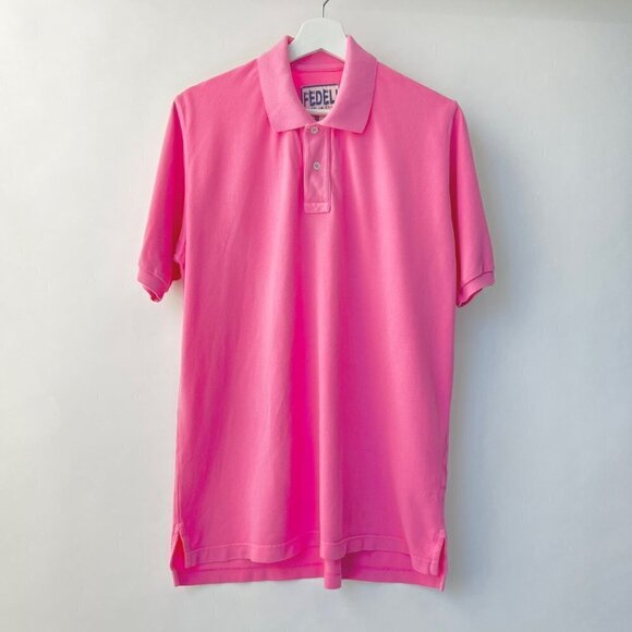 ❤️ Fedeli 34 Lab Men The North Pique Polos in pink, Size 54 - Picture 2 of 9